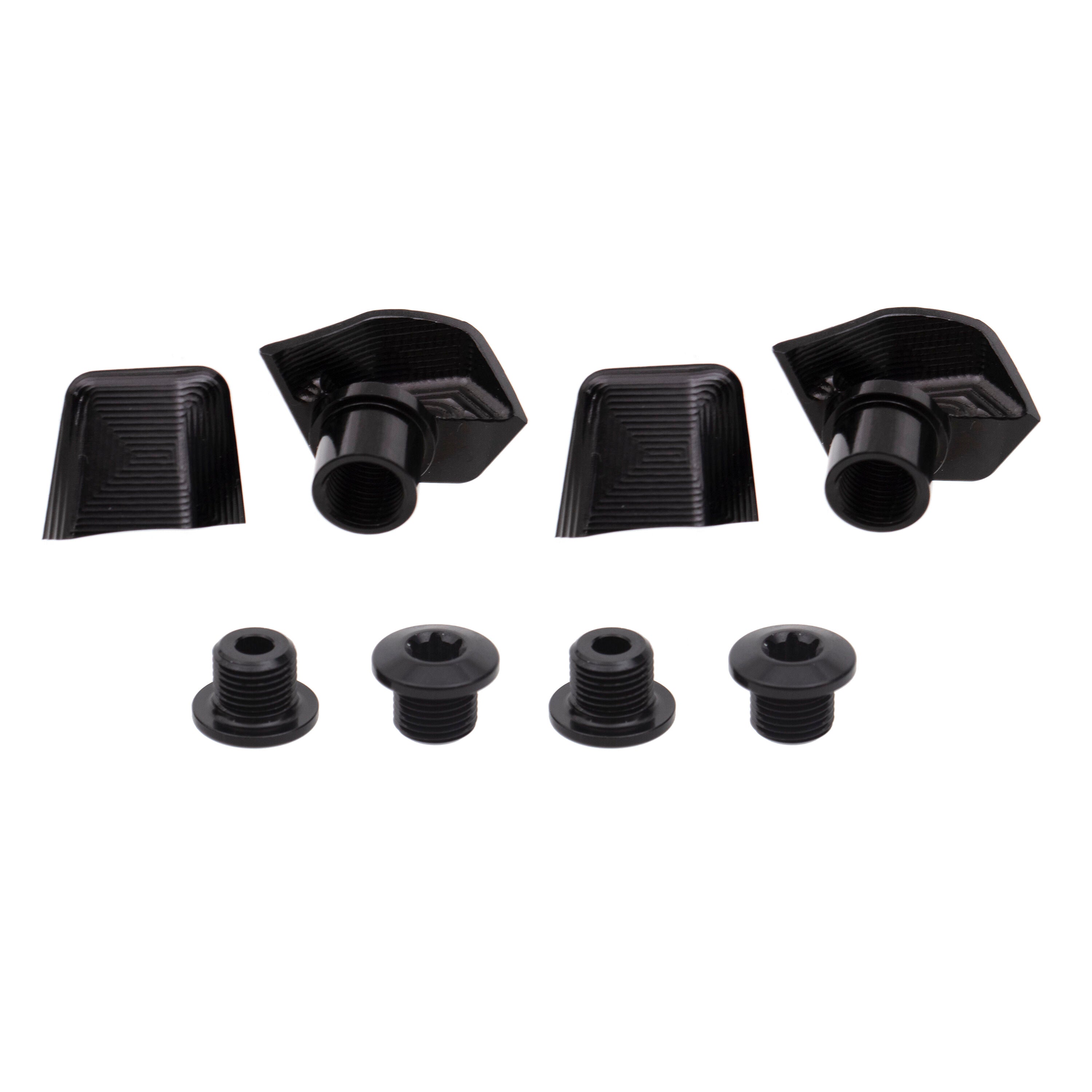 Absolute Black bolts and covers kit for Shimano Ultegra R8000 110X4 chainring
