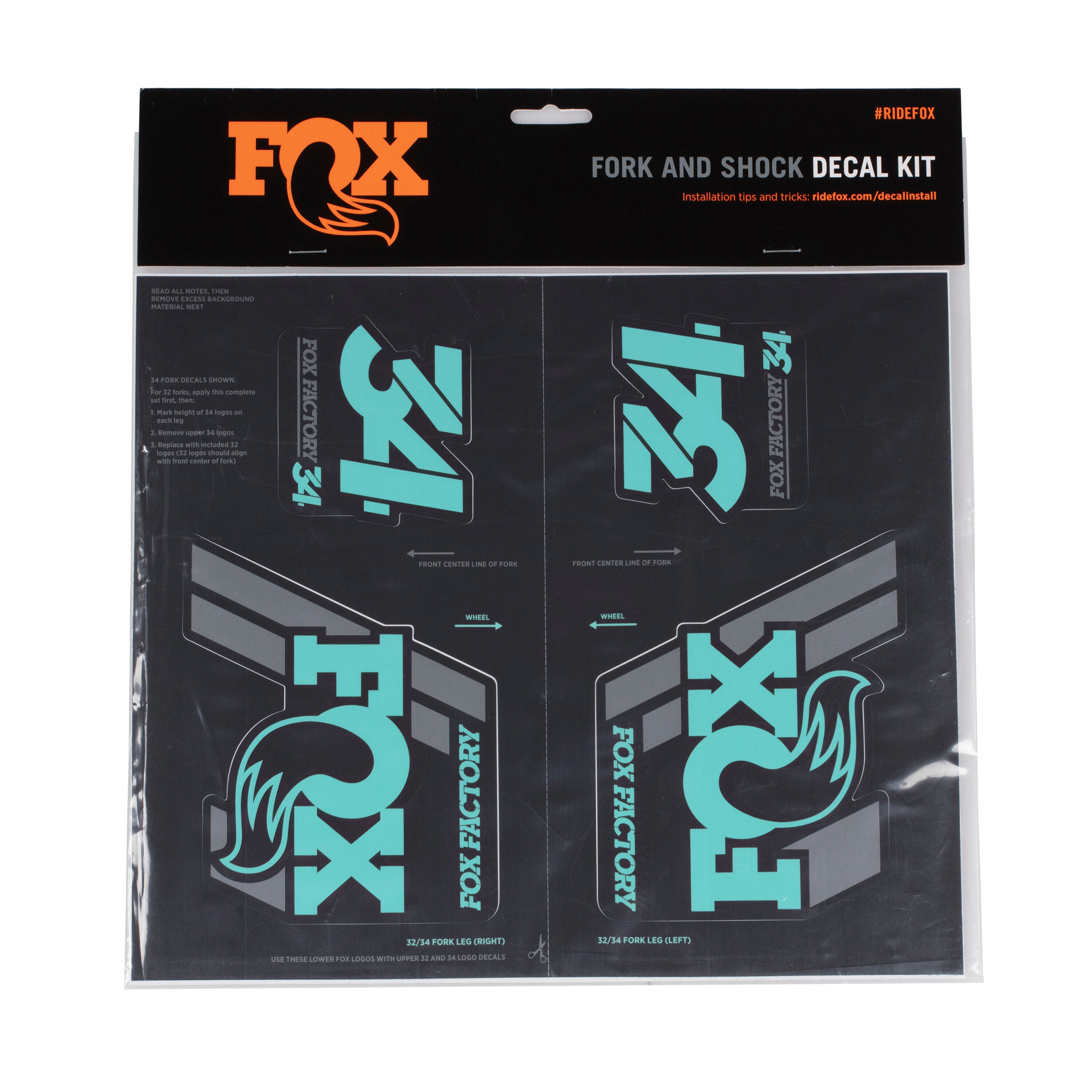 Fox Heritage fork and shock decal kit