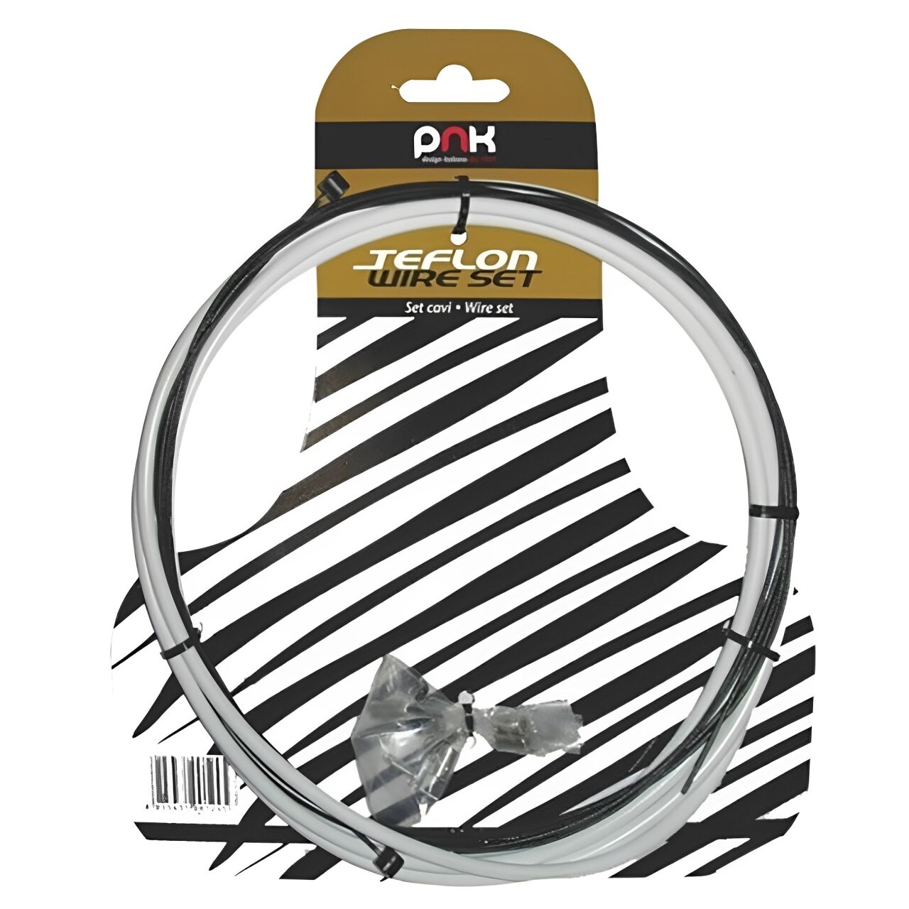 Barbieri Teflon Brake linings Wire Set + white cable (3 m)