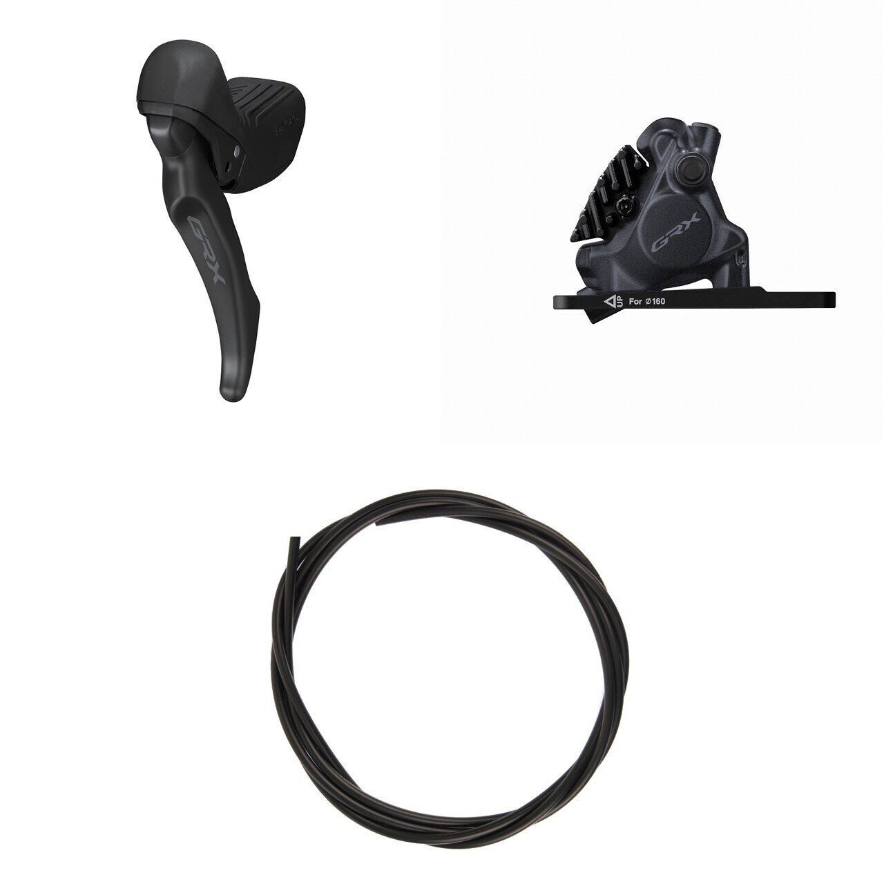 Shimano GRX BL-RX610 + BR-RX410 Left Front Hydraulic Brake Lever 1x12S